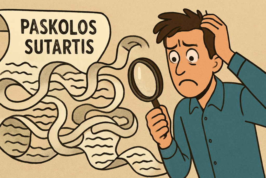 paskolos sutartis
